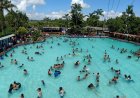 Sehari Sebelum Ramadan Kolam Renang di Bantul Dipenuhi Ribuan Orang