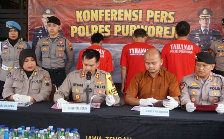 Polres Purworejo Ungkap Peredaran Obat Farmasi Tanpa Izin Resmi