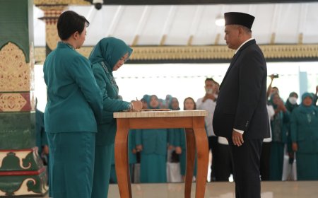 Berharap Lebih Dinamis, Bupati Harda Kiswaya Melantik Pengurus TP PKK Sleman