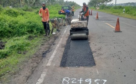 Jalan Nasional Selatan Jawa Bebas Lubang