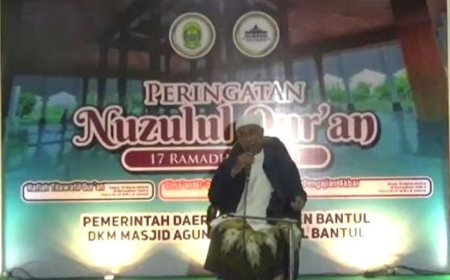 Penuh Makna, Masjid Agung Manunggal Bantul Gelar Nuzulul Quran