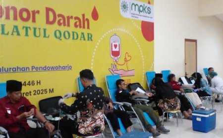 Ratusan Orang Mengikuti Donor Darah Lailatul Qadar Gelaran Muhammadiyah Bantul