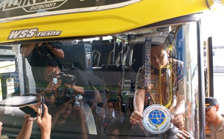 Petugas Menemukan Satu Unit Bus Tak Laik Jalan di Terminal Klaten