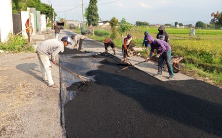 Perbaikan Jalan Lingkar Utara Jatinom Klaten Dipercepat
