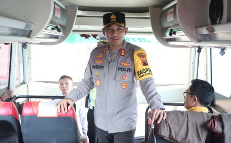 Kapolres AKBP Andry Agustiano Pimpin Ramp Check di Terminal Purworejo