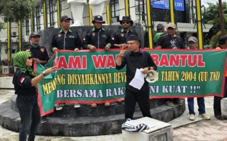 Forum Masyarakat Bantul Madani Gelar Aksi Dukung UU TNI