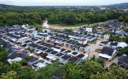 Perumahan Bumi Progo Sejahtera Terendam Banjir Luapan Sungai Serang