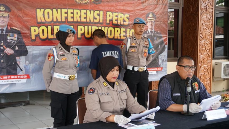 Polres Purworejo Tangkap Pencuri Motor di Garasi Bus