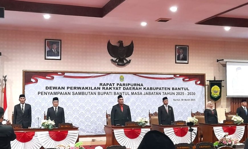 Pidato Perdana di DPRD Bantul, Ini 20 Program Unggulan Bupati Abdul Halim Muslih