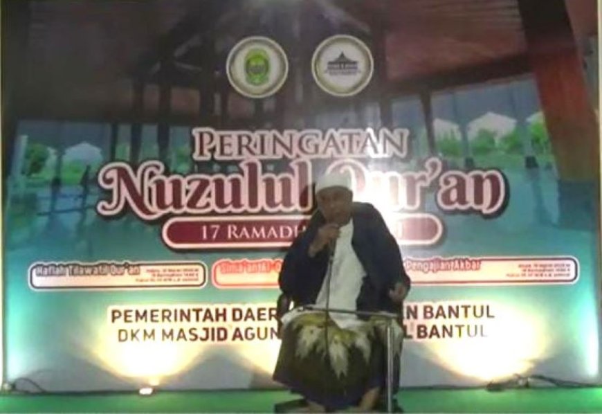 Penuh Makna, Masjid Agung Manunggal Bantul Gelar Nuzulul Quran