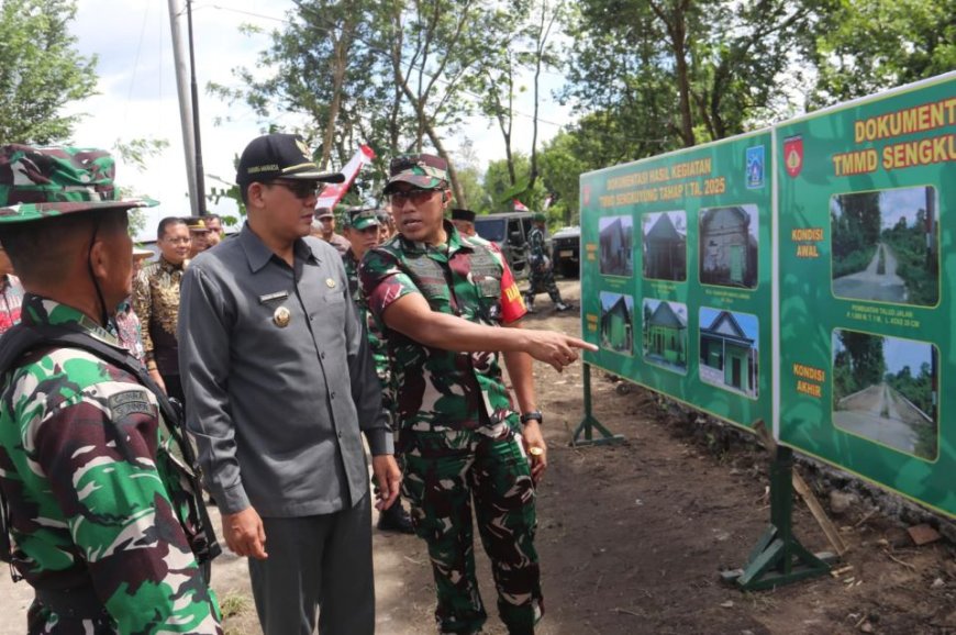 TMMD Sengkuyung Tahap I Ditutup, Ini Harapan Wakil Bupati Sleman Danang Maharsa