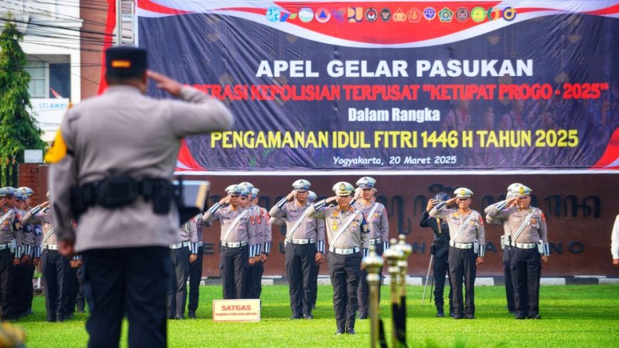 Polda DIY Menyiapkan 1.932 Personel Operasi Ketupat 2025