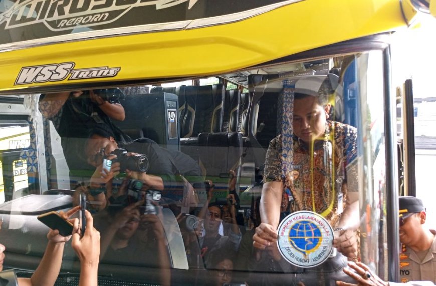 Petugas Menemukan Satu Unit Bus Tak Laik Jalan di Terminal Klaten