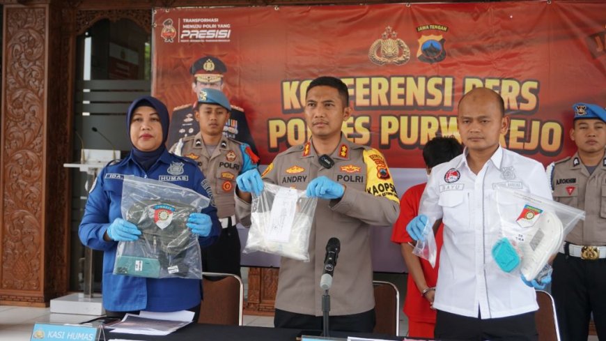 Polres Purworejo Ungkap Peredaran Sabu 852 Gram