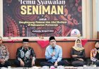 Hadiri Syawalan Seniman, Dion Agasi Janjikan Dukungan untuk Seni dan Budaya