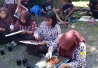 Pelajar SMKN 1 Sewon Bantul Praktik Membatik di Kulonprogo