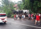 Kecelakaan Terjadi Lagi di Kalijambe Purworejo, Truk Tronton Terguling