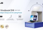 Laptop AI Modern ASUS Vivobook S14, Desain Tipis, Tangguh dan Ditenagai "Hardware Powerful"