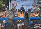Jutaan Rokok dan Liquid Vape Ilegal Senilai Rp 2,5 Miliar Dimusnahkan