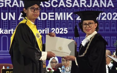 IPK Sempurna 4.00, Warga Purworejo Viga Laksa Wisudawan S2 Terbaik UGM 2025