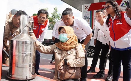 Dadakan, Pertamina Bersama Polda dan Metrologi Cek Sejumlah SPBU dan SPBE