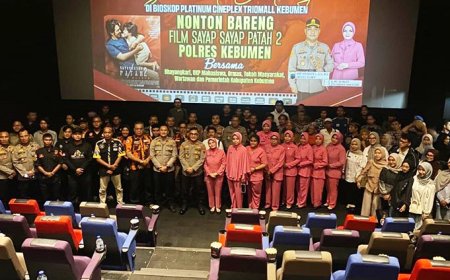 Polres Kebumen Ajak Masyarakat Nonton Bareng Film Sayap Sayap Patah 2