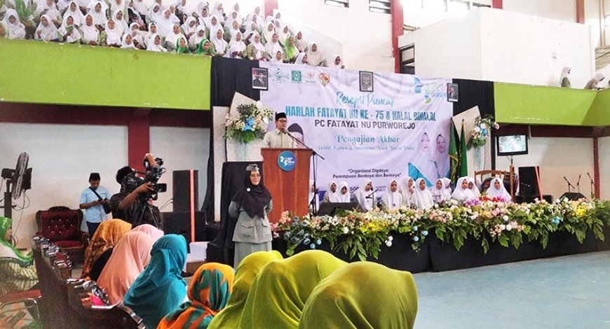 Harlah ke-75 PC Fatayat NU Kabupaten Purworejo, Dion Beri Pesan Khusus