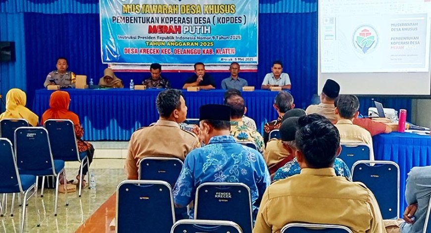 Di Klaten, Sejumlah Desa Ngebut Pembentukan Koperasi Desa Merah Putih