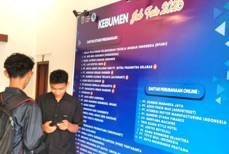 Perusahaan Manufaktur Paling Diminati Pencari Kerja di Job Fair Kebumen