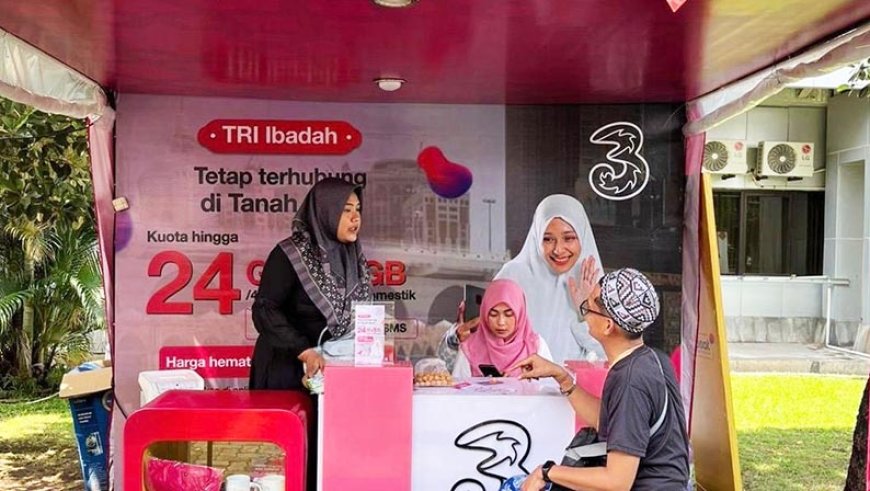 Buka Booth 24 Jam, Indosat Beri Layanan untuk Ribuan Jamaah haji
