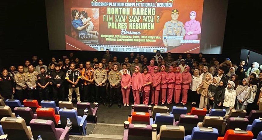 Polres Kebumen Ajak Masyarakat Nonton Bareng Film Sayap Sayap Patah 2