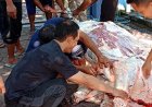 PDAM Tirta Perwitasari Purworejo Sembelih dan Bagikan Daging Kurban Secara mandiri