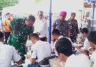 TNI AL Kampanye Gemar Makan Ikan dan Gelar Pelatihan Penanggulangan Bencana