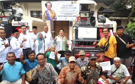Titiek Soeharto Serahkan Bantuan Alsintan untuk Petani Sleman