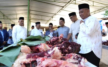 Bupati Sleman Harda Kiswaya Pantau Pelaksanaan Kurban