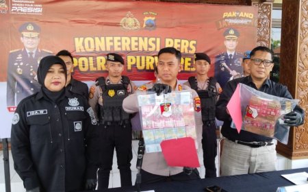 Polres Purworejo Tangkap Pengedar Uang Palsu