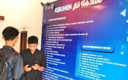 Baru Tiga Perusahaan Peserta Job Fair Kebumen 2025 Melakukan Seleksi Calon Karyawan