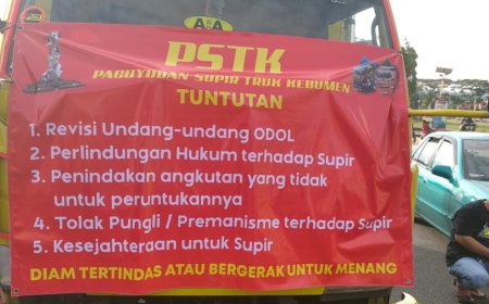 Ratusan Sopir Truk ODOL Mendatangi DPRD Kebumen