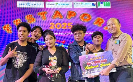Aurora Band Sisihkan 15 Pesaing di Festival Band Antar Pelajar Festapora 2025 