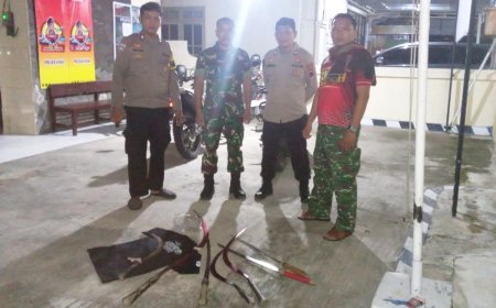 Rencana Tawuran Gagal, Polisi dan TNI Amankan 13 Remaja dan Senjata Tajam
