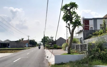 Kabel Wifi di Klaten Menjuntai ke Tanah, Dikeluhkan Warga