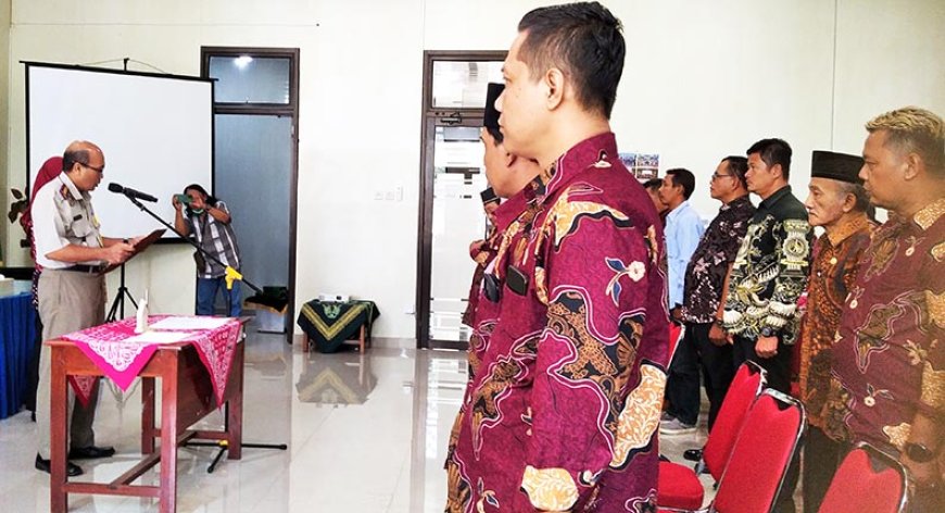 80 Kades Ikuti Pelantikan dan Pengambilan Sumpah Panitia Ajudikasi PTSL