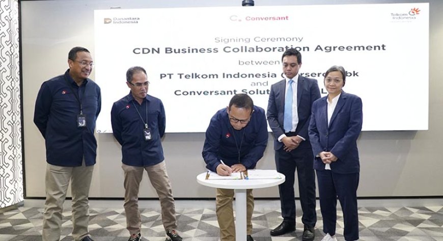 Telkom dan Conversant Resmi Berkolaborasi, Luncurkan Layanan CDN untuk Pasar Enterprise