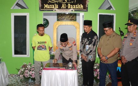Kapolres Kebumen Meresmikan Mushola Al Baasith di Waduk Sempor