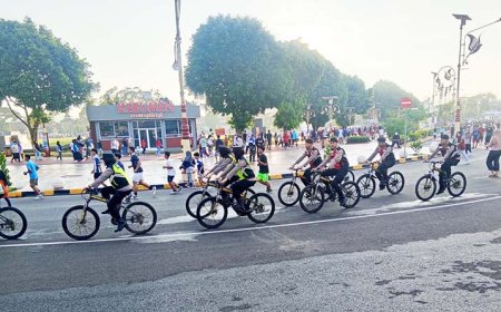 Kawasan "Car Free Day" Kebumen, Polisi Patroli Bersepeda