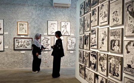 Pameran “Rindu Masa Lalu”, Menyimpan Jejak Jiwa Ilustrator Win Dwi Laksono