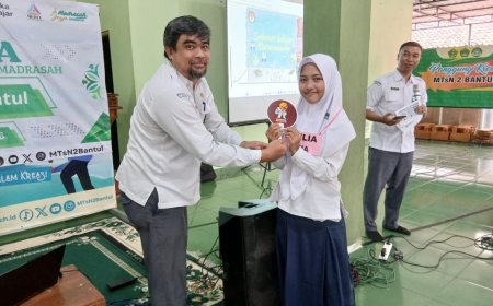 KPU Bantul Melaksanakan Pendidikan Pemilu Saat MPLS dan Matsama