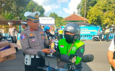 Operasi Patuh Candi di Purworejo Digelar Secara Simpatik, Ada Hadiah Es Krim