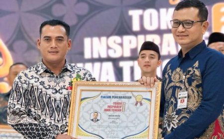 Yanuar Arifin Warga Purworejo Terima Penghargaan Tokoh Inspiratif Jawa Tengah