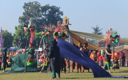 Tari Kolosal "Jiwa Bumi Jiwa Samudera" Meriahkan Upacara Hari Jadi Bantul